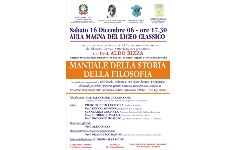 Manifesto della presentazione de "Il Manuale di Storia della Filosofia"