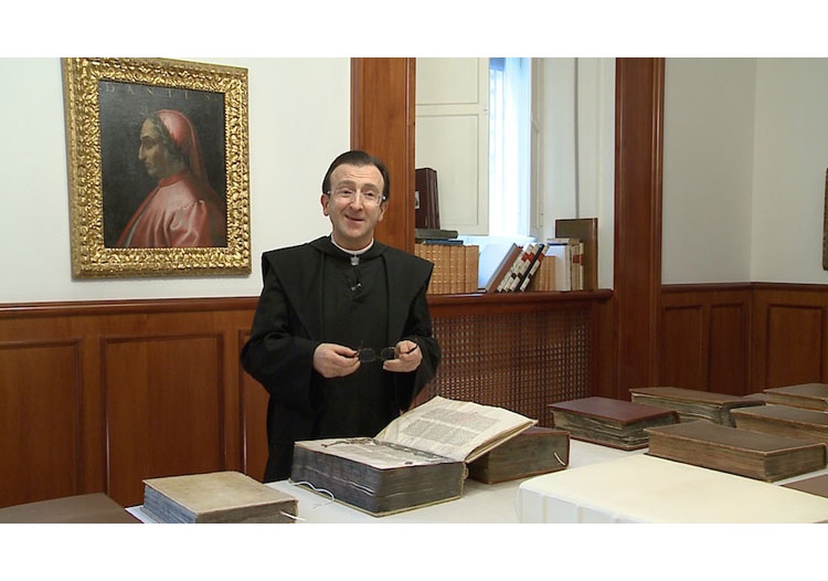  Padre Mariano Dell’Omo, paleografo e diplomatista, direttore dell’archivio dell’Abbazia e tra i massimi esperti del monachesimo