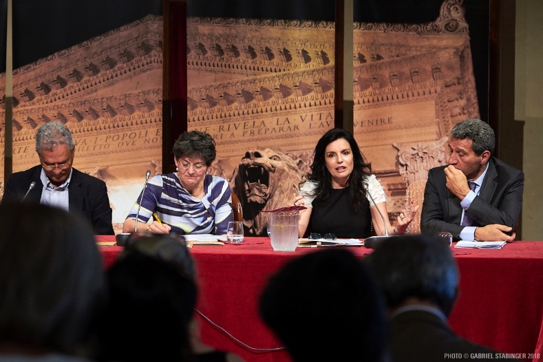 Palermo - Teatro Massimo, il Direttore Generale Paola Passarelli al tavolo dei relatori