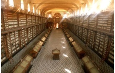 Biblioteca Casanatense - Salone Monumentale. Veduta prospettica