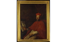 Ritratto cardinale Casanate in sala cataloghi