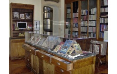 La sala salgariana nella sede della Fondazione