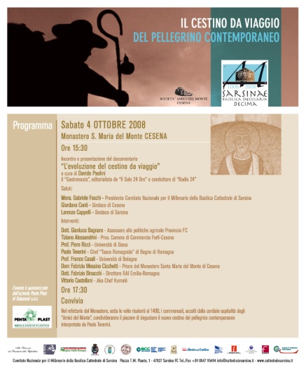 Il cestino da viaggio del pellegrino contemporaneo.