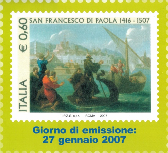 San Francesco di Paola: il francobollo commemorativo
