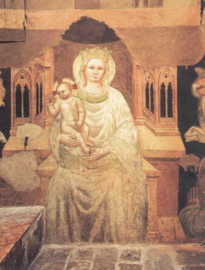 Affresco della Cattedrale: Madonna con Bambino e Angeli